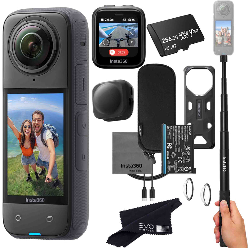 Insta360 X4 8K 360° Action Camera 360 camera Insta360 256GB Remote Bundle 