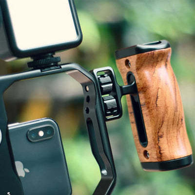 UURig R027 Camera Cage Wood Handgrip Camera Cages Ulanzi 